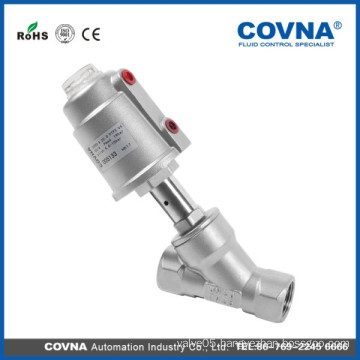 top selling stainless steel spring return angle seat valve